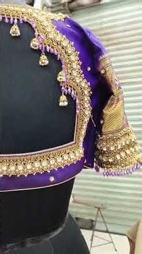 Bridal Stone Designing Blouse💧Very Beautiful And Stylish Aari Work Blouse Design | Hand Embroidery