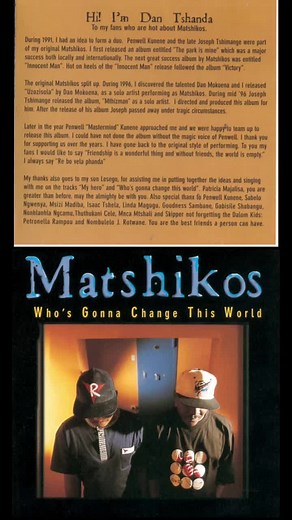 Matshikos - Who's Gonna Change This World? (1997)#🇿🇦 #oldschool #reminiscing #waarwasjy #foryoupage #SAMA28 #musica #PhilipsOneBlade #music