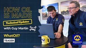 Check out the teaser for Episode 9 of How Oil is Made with Guy Martin (Operational Updates). In this video, Morris Lubricants’ Technology Manager, Adrian Hill, demonstrates to Guy Martin how the company’s lubricant lookup tool Whatoil, helps eliminate the costly guesswork when selecting the correct oils and lubricants. The full episode will be out this Thursday. You can also head to the Morris Lubricants' website to find out more about the series and to watch previous episodes. #morrislubricants