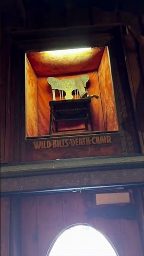 The chair Wild Bill Hickcock met his maker? #history #westernmovie