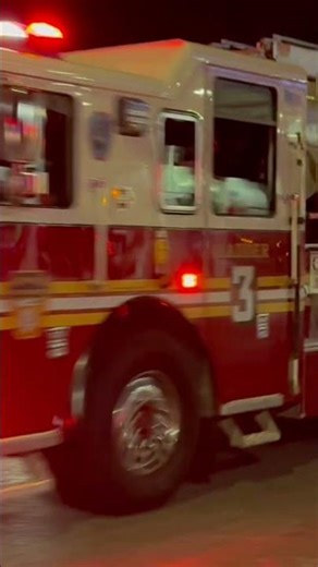 Bethpage fire department Ladder 3 responding to a odor of smoke in a building