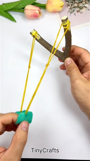 How to make DIY Slingshot from Tree Branch 🪵 | Powerful Slingshot | Best Out Of Waste