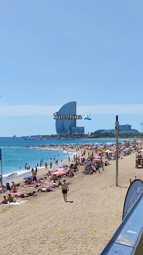 Barcelona wouldn't be complete without its beach...🌊❤️ #barcelona_information_site #barceloneta #playa #beachvibes #wbarcelona | Barcelona info site