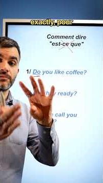 Comment traduire "est-ce que" en anglais