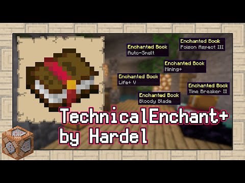 [Minecraft] Lots of new enchantments! TechnicalEnchant+ [Data Pack Introduction]