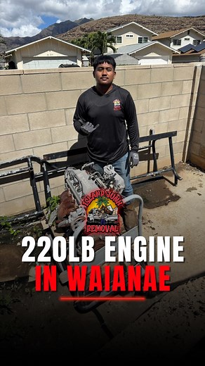 1.9K views · 22 reactions | Hauling a 220lb engine in Waianae Live on Oahu, and need junk removed? Do these easy steps: 1️⃣Like & Follow 2️⃣Call/Text: 808-393-6328 or tap the  in bio for a free quote #oahu #hawaii #junkremoval #waianae | Island Junk Removal 808 | Facebook