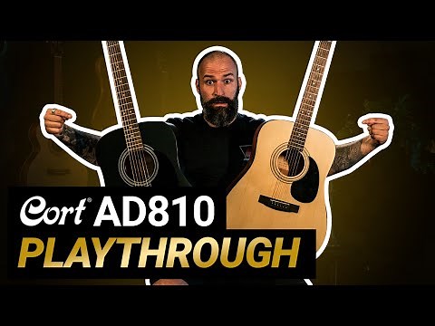 Hear The Cort AD810 Acoustic Guitar