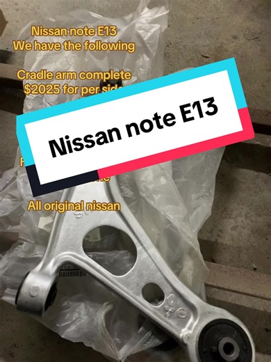 Original Nissan Note E13 Auto Parts Available Now