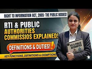 RTI and Public Authorities |Right to Information Act, 2005| College Tutor Law