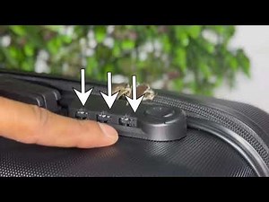 How to unlock Luggage Bag forgotten combination lock password | Forgotten Combination Lock Password