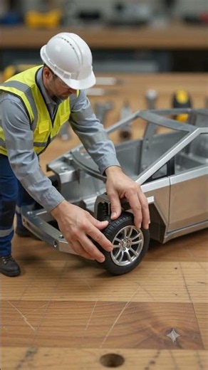 Hyper Realistic Tesla Cybertruck ASMR Build | Satisfying Miniature Car Assembly in 4K