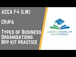 ACCA F4(LW)---Ch#6 Types of Business Organisations BPP Kit Practice