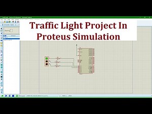 Traffic Light 8051 Microprocessor in Proteus Simulation