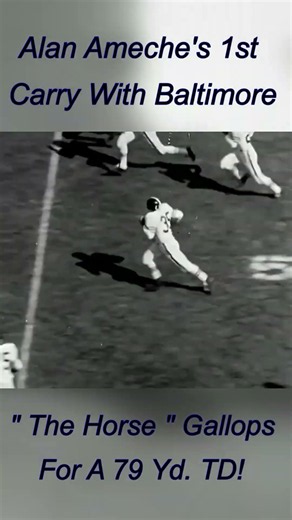 BFH Bonus Short: Alan Ameche's 1st Carry With Baltimore A 79 Yd TD