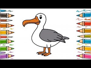 Learn to Draw a Seagull – Fun and Easy Step-by-Step Guide! 🌊🕊️✨