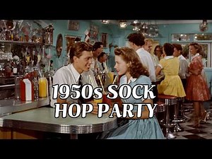 1950s Sock Hop Party Mix | Upbeat Doo-Wop & Rockabilly Jukebox