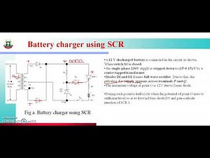 FPE(22326):Lecture 33 :5 1 BATTERY CHARGER USING SCR