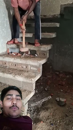 How to make stair steps design #misteri #design #eit 👷