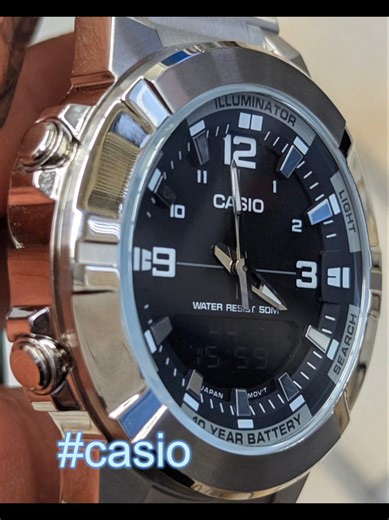 Casio Watch: Analog-Digital with World Time Feature