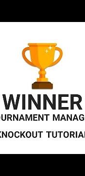 Winner Tournament Maker - Knockout / Playoff Tutorial - Official