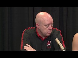 Wisconsin Head Coach Kelly Sheffield speaks after loss against Nebraska volleyball team
