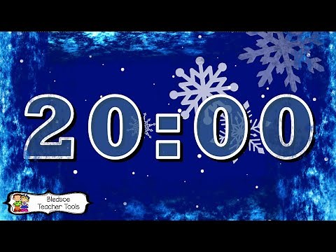 20 Minutes Winter Snow Timer w Music
