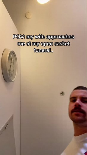 POV: A Humorously Awkward Funeral Scenario