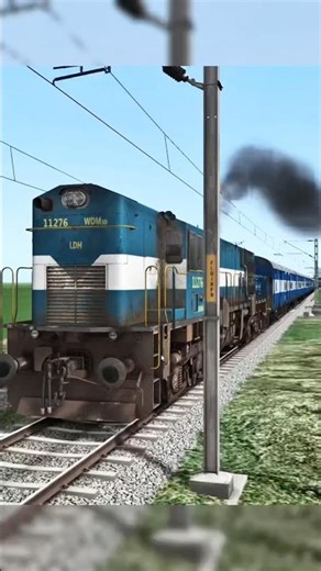 🚆 WDM3D LDH Roars! ICF Express Full Power Run 💥 #indianrailways #indiantrainsimulator #wdm3d
