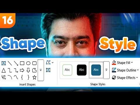 MS Word Shape Style Tools | Fill, Outline & Effects Explained 🔥 | Lesson 16