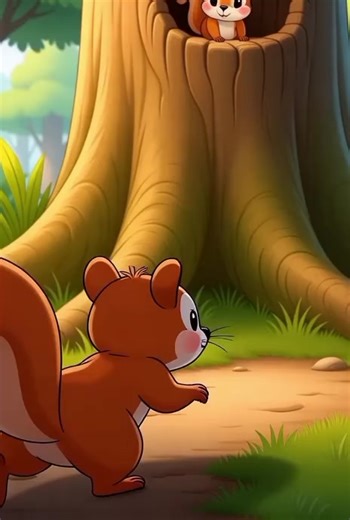 Ardillita Juega Feliz en el Bosque