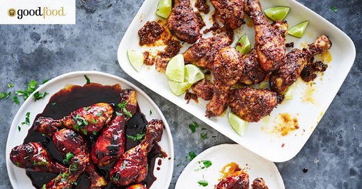 Adam Liaw's glazed and jerked chicken drumstick recipes