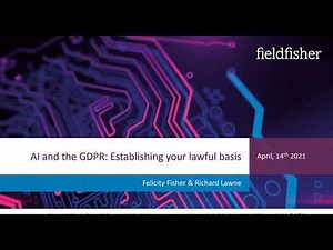 AI and the GDPR (2): Establishing your lawful basis