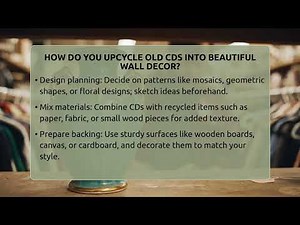 How Do You Upcycle Old CDs Into Beautiful Wall Decor? - The Upcycle Lab