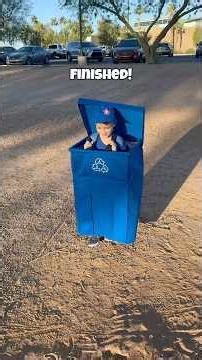 Successfully turned my son into a garbage can