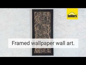 Decor DIY | Framed wallpaper art