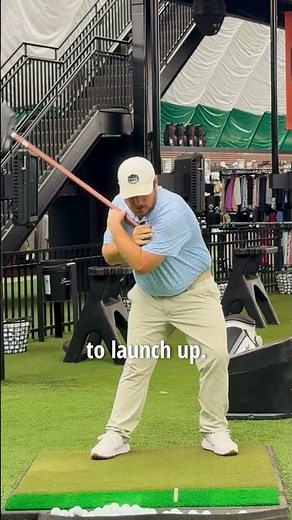 How the lead shoulder moves in the backswing and downswing