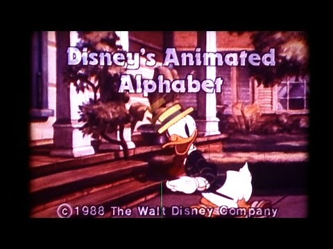 Disney’s Animated Alphabet Educational Short film 16mm Hd Hbvideos