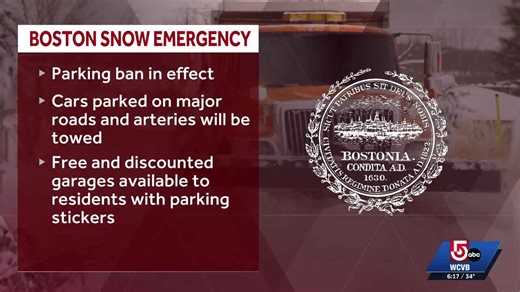Boston declares snow emergency ahead of major nor'easter