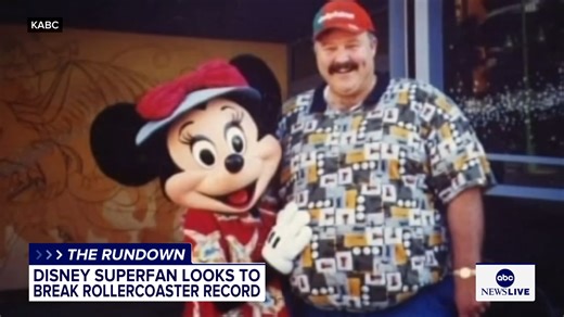 A Disney superfan is gearing up for his 15,000th ride on Radiator Springs Racers at Disney California Adventure. He’s documented every single lap with a photo, and now he’s racing toward breaking a record. | ABC News Live