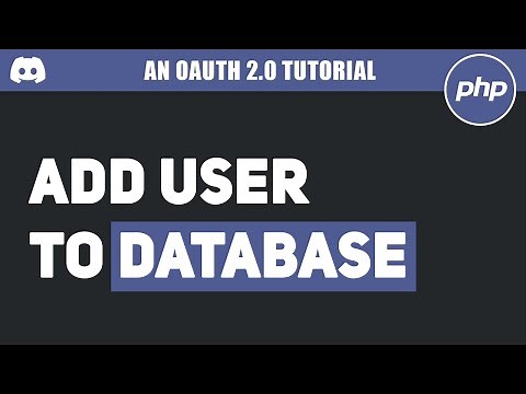Add a Login with Discord user to your Database in PHP