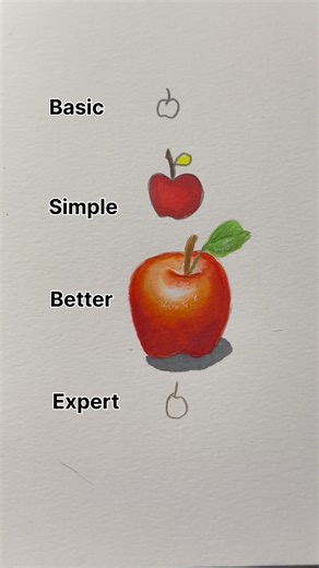 How to draw apple #art #artandcraft #apprendreledessin #artandcraft #apprendreledessin #dessin