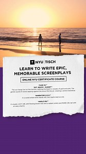 Writing is just the beginning. Learn how to structure engaging plots, develop unforgettable themes, and write screenplays that stand out. 100% online certificate course from NYU Tisch. | Yellowbrick