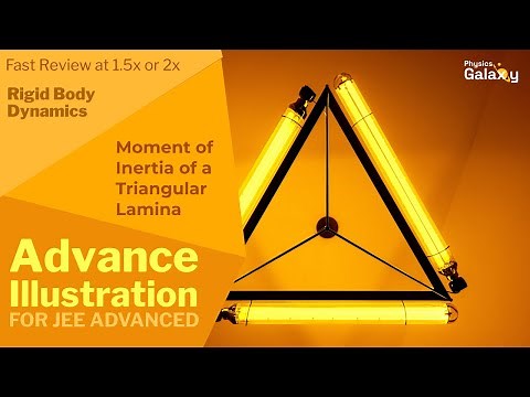 18. Advance Illustration | Rigid Body Dynamics | Moment of Inertia of a Triangular Lamina