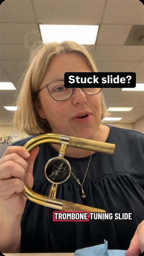 Mrs Allen on Instagram: "Wonder why your slide is stuck? Probably needs cleaned! #band #banddirector #trombone #slide #trumpet #brass #horn #tuba #instrumentrepair"