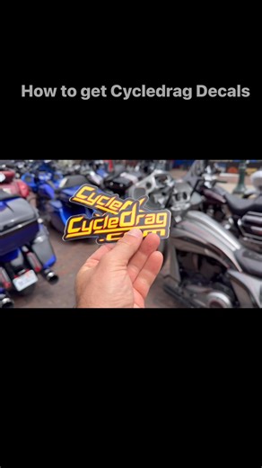How to get CycleDrag decals! See me in person or visit Cycledragshop.com | CycleDrag