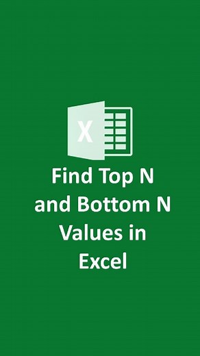 Basic to Advance Excel on Instagram: "Find Top N and Bottom N Values in Excel using FILTER Function in Excel Formula . 📥 Save this reel so you won’t forget!⁣ ❤️ & follow @the_core_skills . . #Excel #ExcelTips #Spreadsheet #DataAnalysis #MicrosoftExcel #ExcelMagic #ExcelFormulas #ExcelNinja #ExcelLove #ExcelLife #ExcelMasters #ExcelLearning"