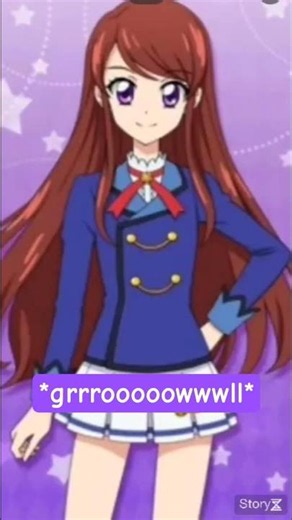 Ran Shibuki's stomach growling in her school uniform