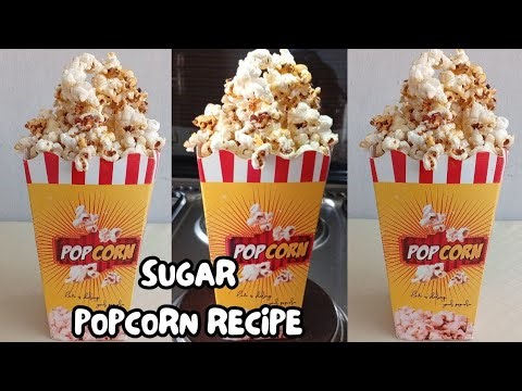 How to Make Sweet & Crispy Sugar Popcorn at Home in a Cooking Pot | Easy 5-Minute Recipe