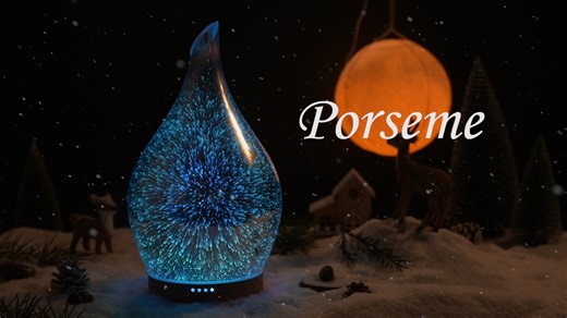 Watch Porseme Glass EssentialOil Diffuser withRemote﹙AladdinVase﹚ on Amazon Live