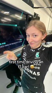Doriane Pin's First F1 Car Drive